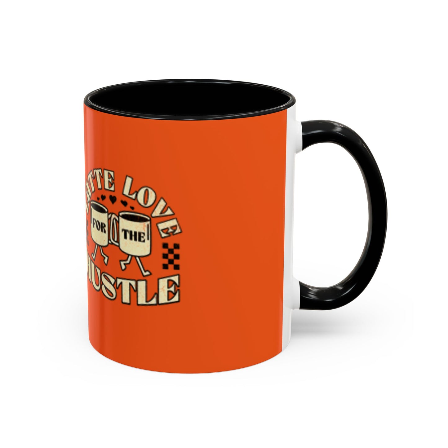 Latte Love Hustle Accent Coffee Mug - Perfect Gift for Coffee Lovers