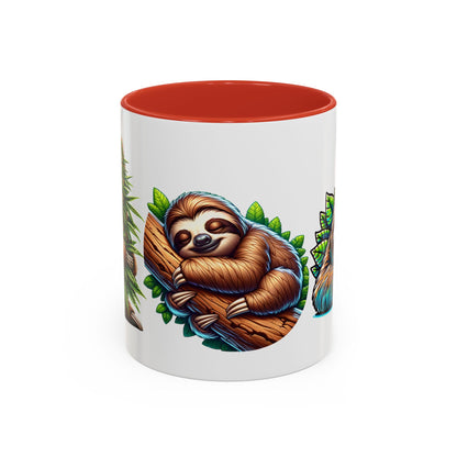 Charming Sloth Accent Coffee Mug – Perfect Gift for Nature Lovers