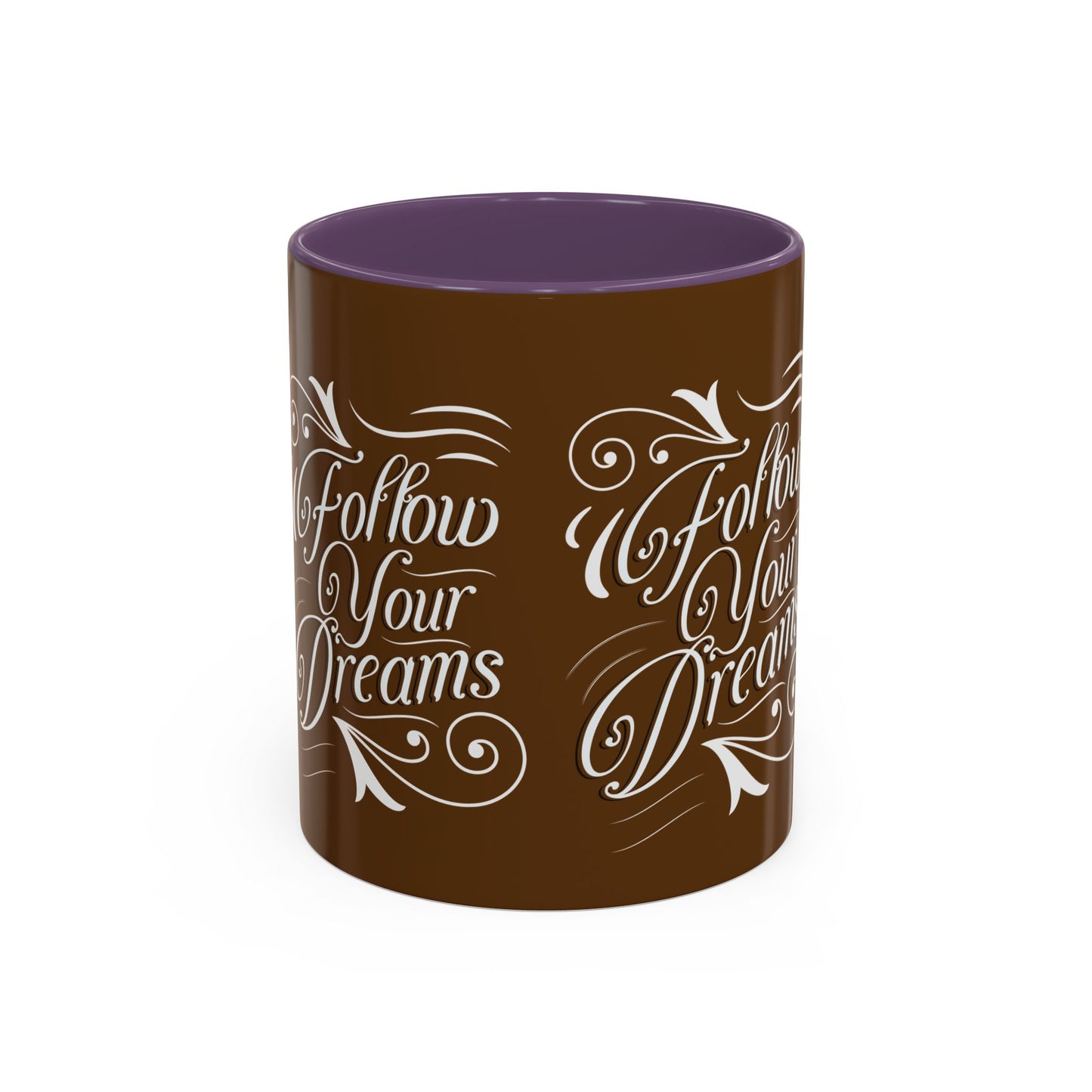 Inspirational Follow Your Dreams Coffee Mug - Motivational Accent Mug for Dreamers and Coffee Lovers