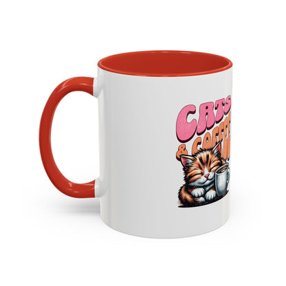 Cats & Coffee Ceramic Mug - Purr-fect for Cat Lovers