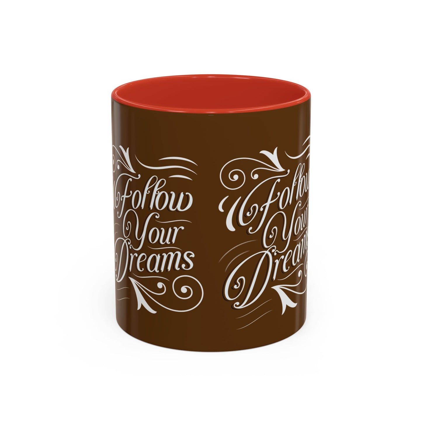 Inspirational Follow Your Dreams Coffee Mug - Motivational Accent Mug for Dreamers and Coffee Lovers