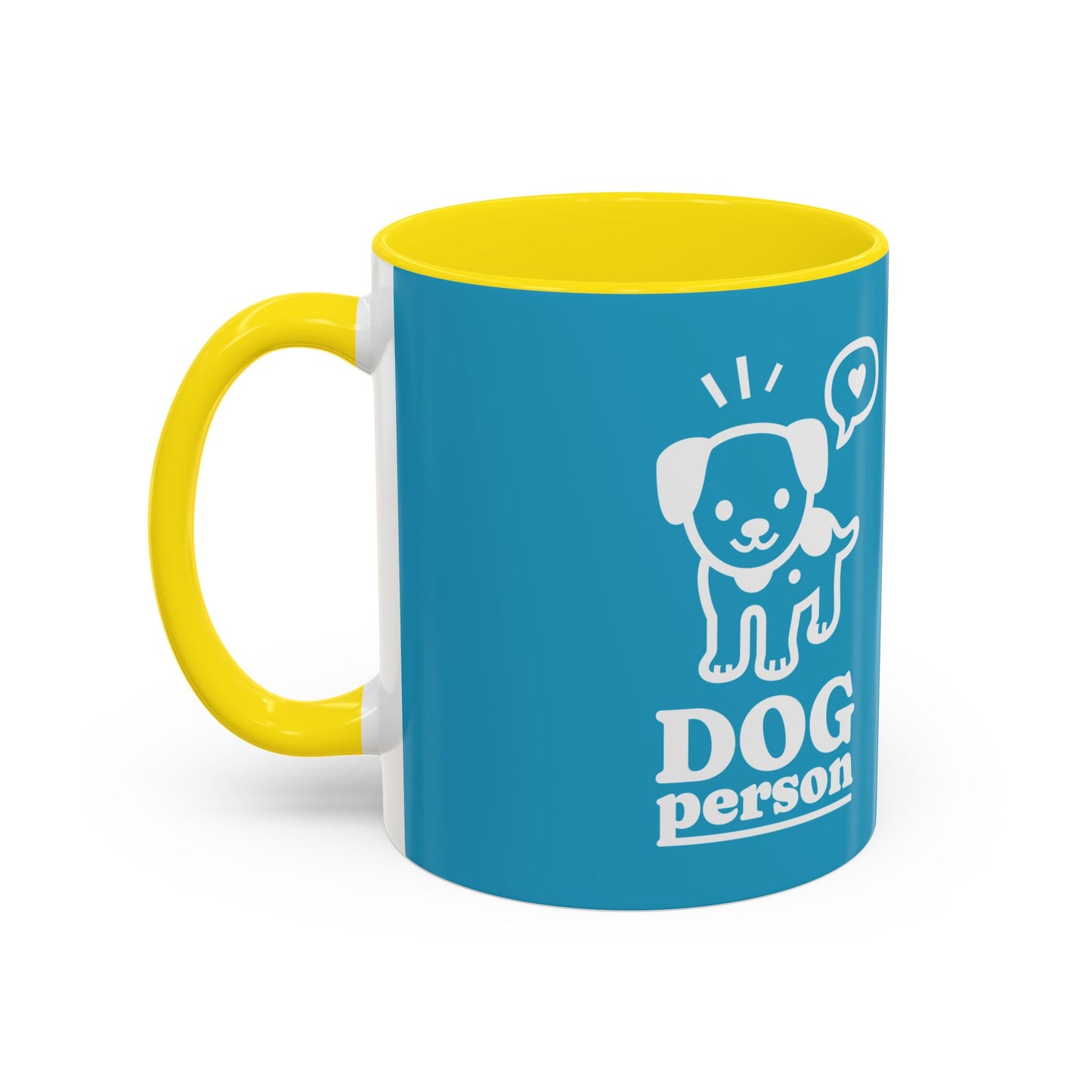 Dog Person Accent Coffee Mug - Perfect Gift for Dog Lovers, 11 & 15oz