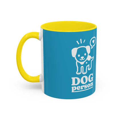 Dog Person Accent Coffee Mug - Perfect Gift for Dog Lovers, 11 & 15oz