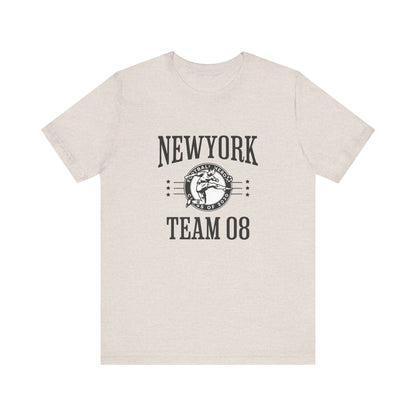 Unisex Jersey Short Sleeve Tee - New York Team 08 Basketball