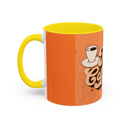 Time for Coffee Accent Mug - 11oz & 15oz - Fun Retro Coffee Cup for Coffee Lovers