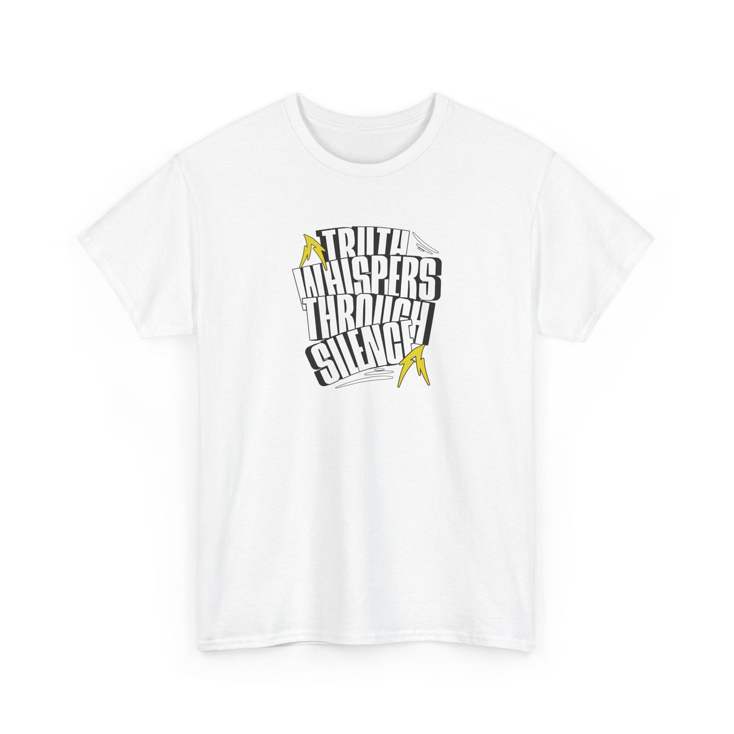 Truth Whispers Heavy Cotton Men T-shirt  - Bold Graphic T-Shirt for Everyday Wear