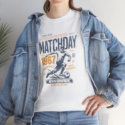 Matchday 1967 Unisex Heavy Cotton Tee - Celebrate Your Love for Soccer