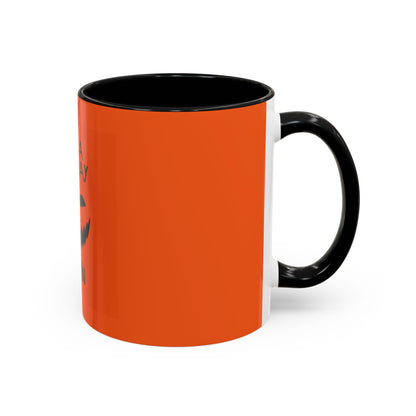 Halloween Pumpkin Accent Coffee Mug - "Have a Good Day"