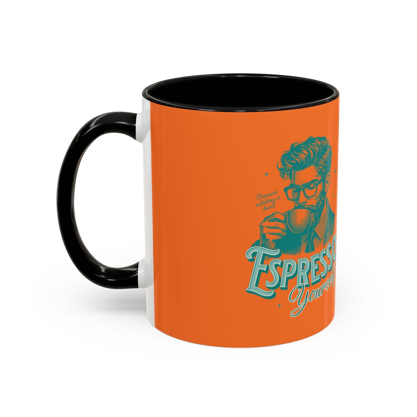 Retro Espresso Yourself Coffee Mug - Vibrant 11oz & 15oz