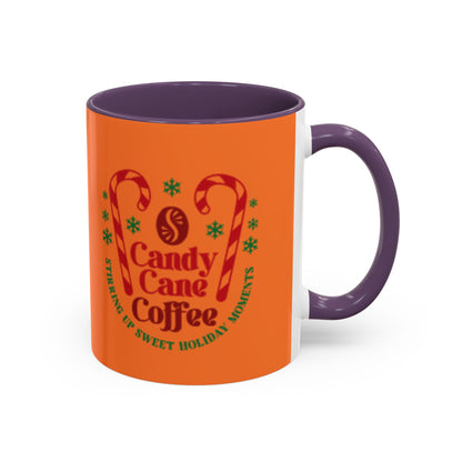 Candy Cane Coffee Holiday Mug – 11oz & 15oz Accent Coffee Cups