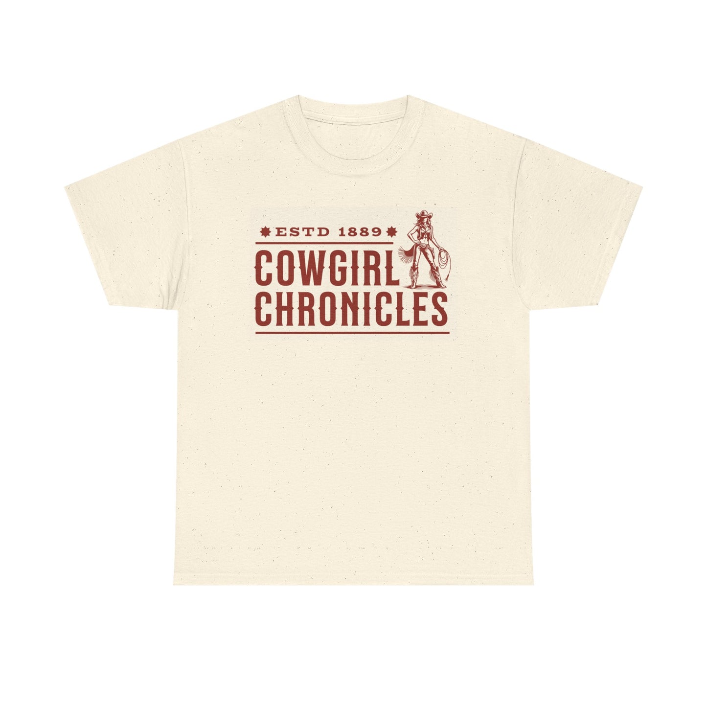 Cowgirl Chronicles Women Heavy Cotton Tee - Vintage Western Style Apparel