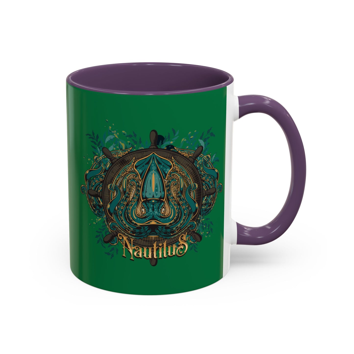 Nautilus Design Accent Coffee Mug - Unique 11/15oz Collector's Drinkware