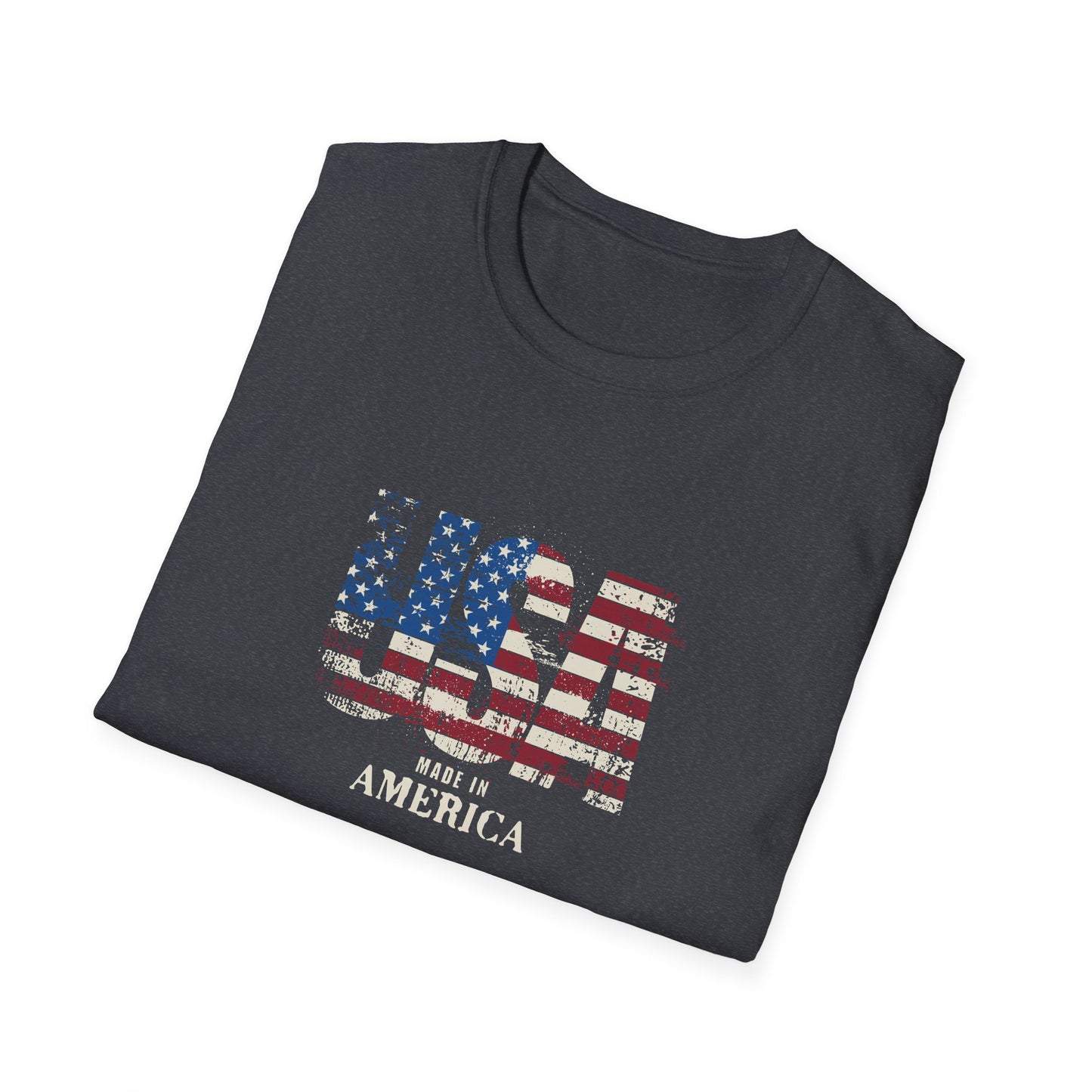 USA Flag Unisex Softstyle T-Shirt - Celebrate America in Comfort