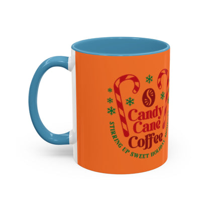 Candy Cane Coffee Holiday Mug – 11oz & 15oz Accent Coffee Cups