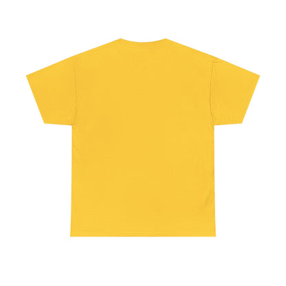 Guided by Dusk Men Heavy Cotton Tee - Vibrant Yellow Lighthouse Design