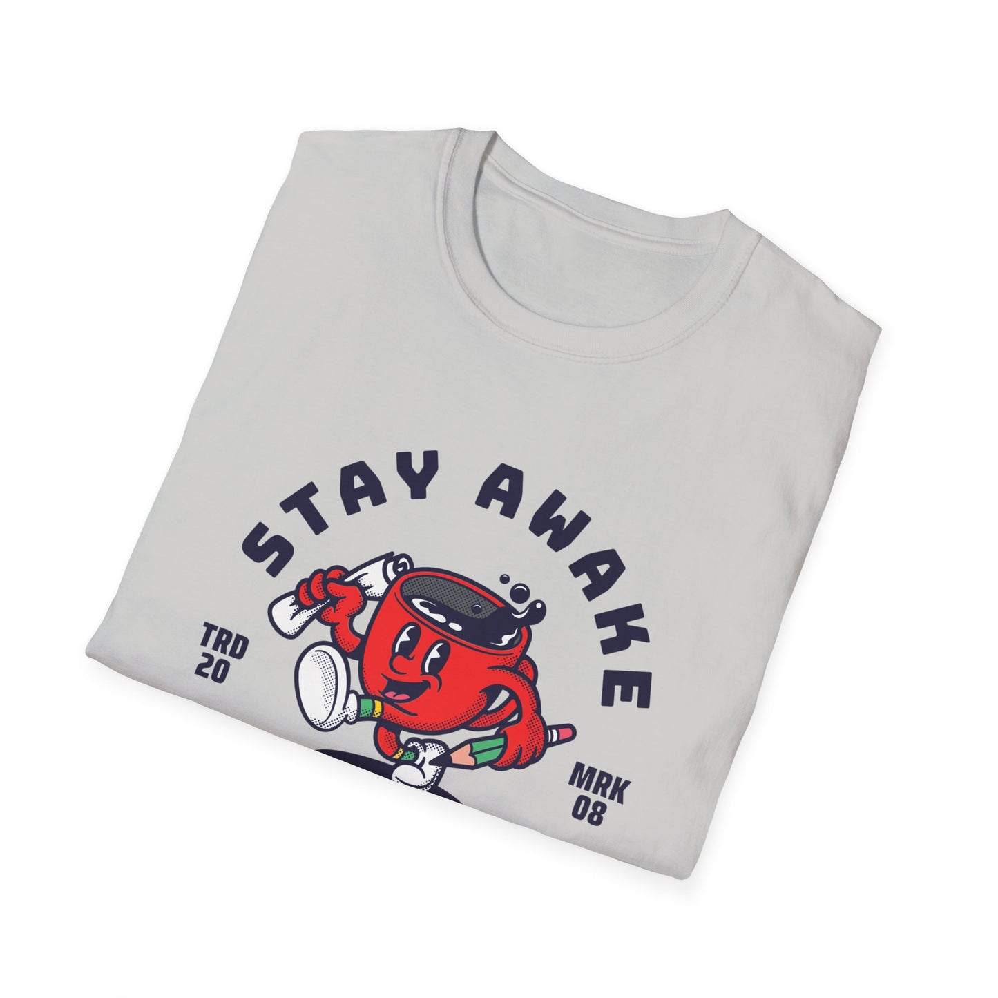 Stay Awake Artist Unisex Softstyle T-Shirt | Fun Graphic Tee for Creatives