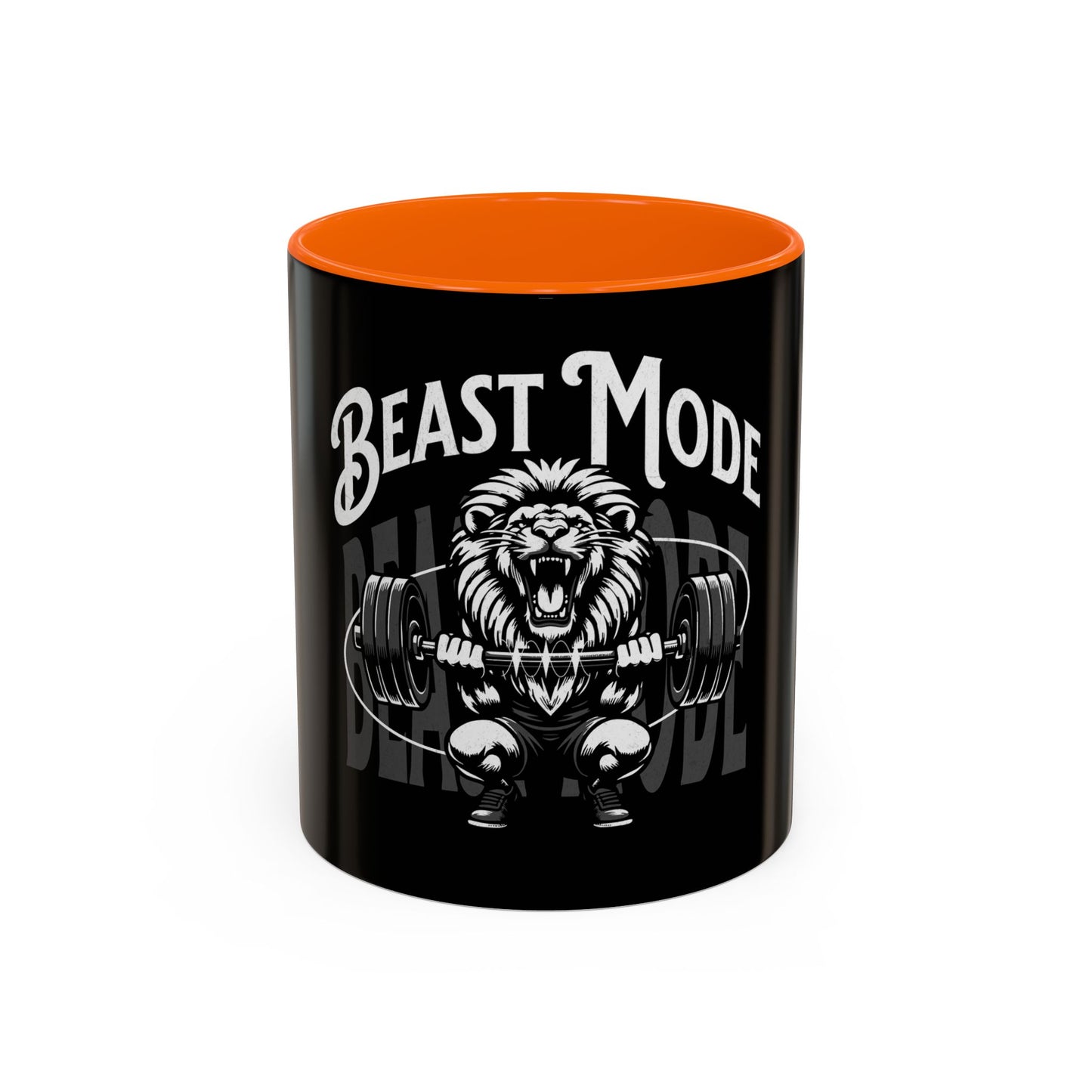 Beast Mode Accent Coffee Mug - Motivational Fitness Mug for Gym Lovers