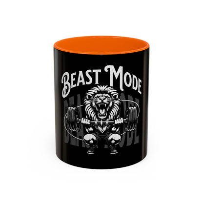 Beast Mode Accent Coffee Mug - Motivational Fitness Mug for Gym Lovers