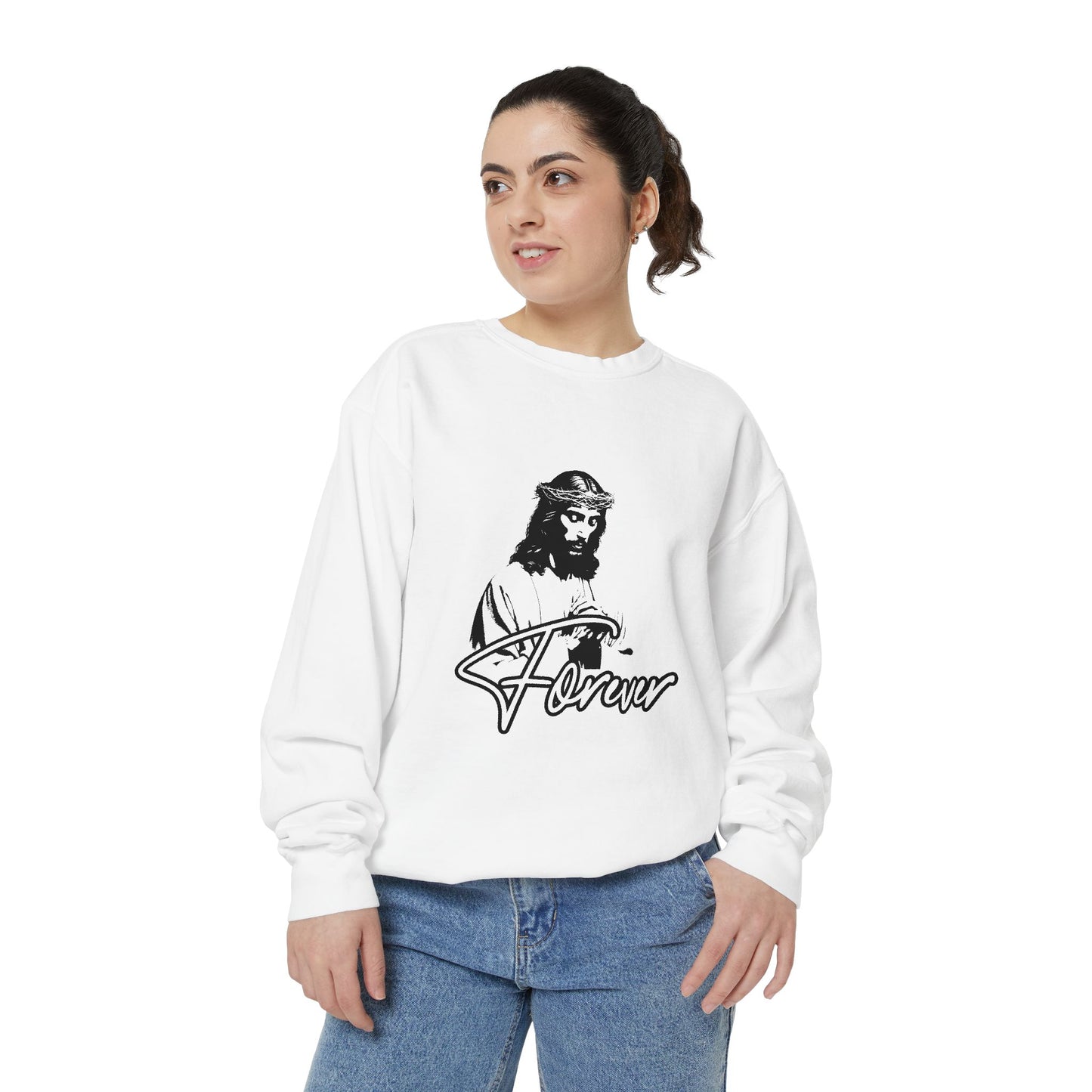 Faithful Forever Unisex Sweatshirt - Garment-Dyed Comfort