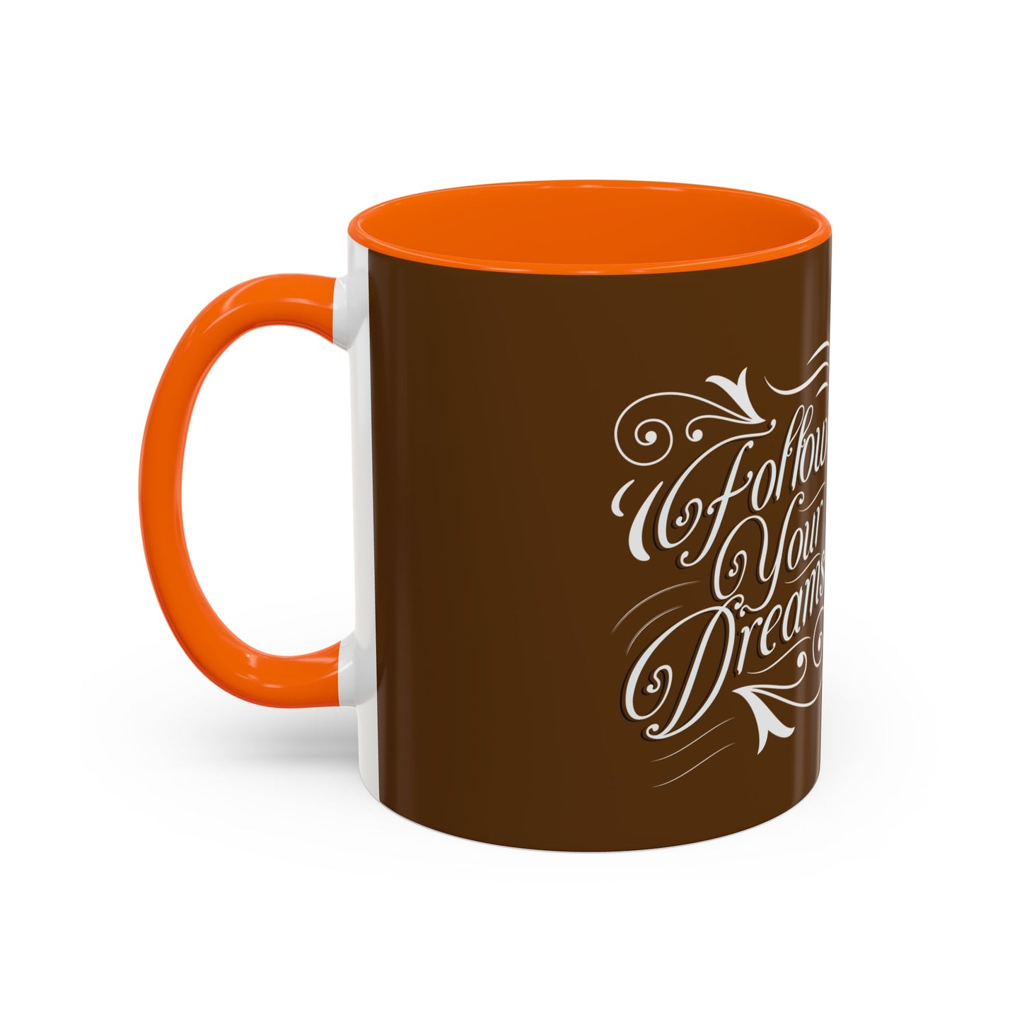 Inspirational Follow Your Dreams Coffee Mug - Motivational Accent Mug for Dreamers and Coffee Lovers