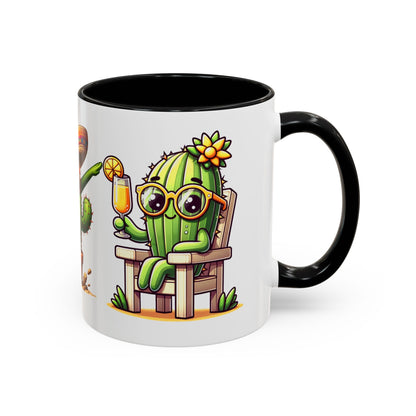 Fun Cactus Coffee Mug - 11oz & 15oz - Perfect for Summer Vibes