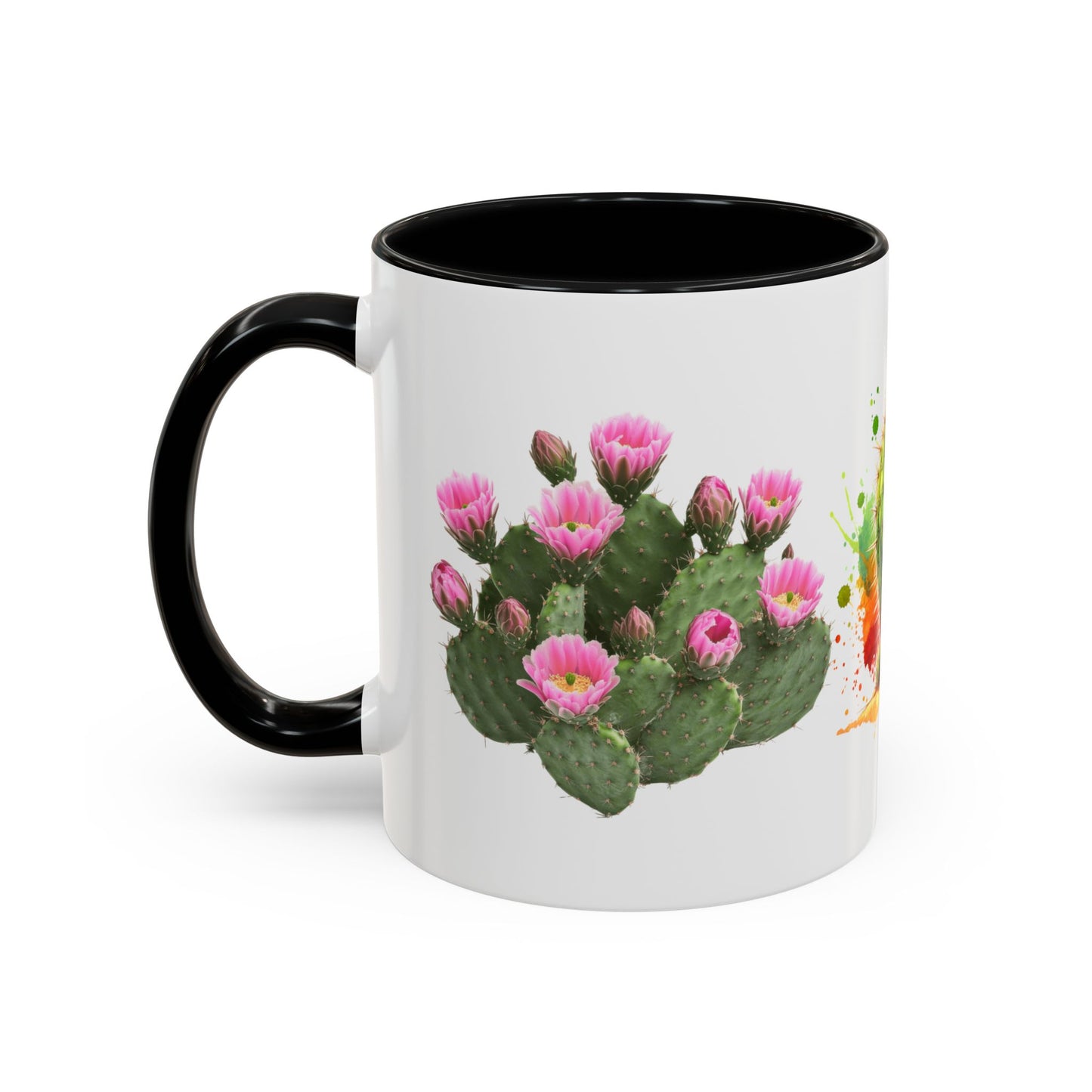 Colorful Cactus Accent Coffee Mug - Perfect Gift for Plant Lovers