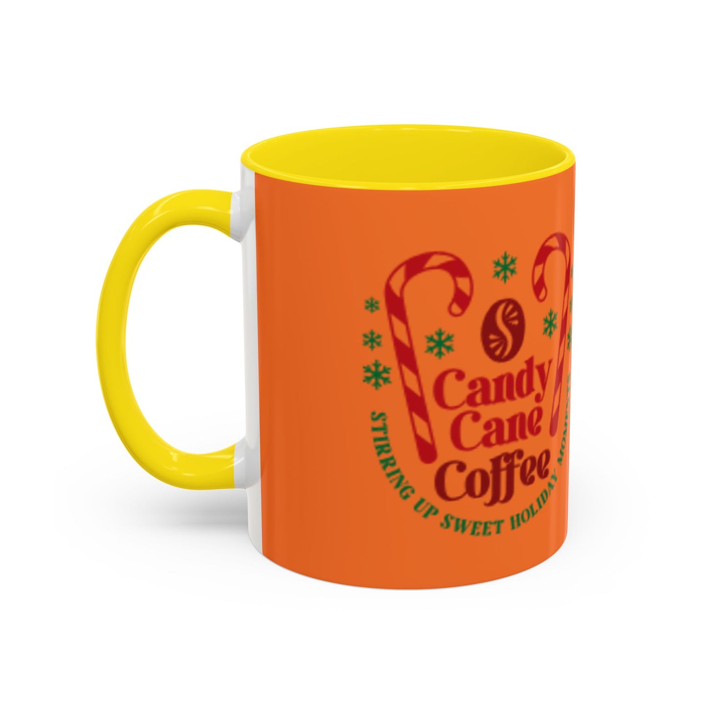 Candy Cane Coffee Holiday Mug – 11oz & 15oz Accent Coffee Cups