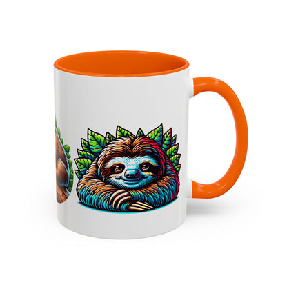 Charming Sloth Accent Coffee Mug – Perfect Gift for Nature Lovers