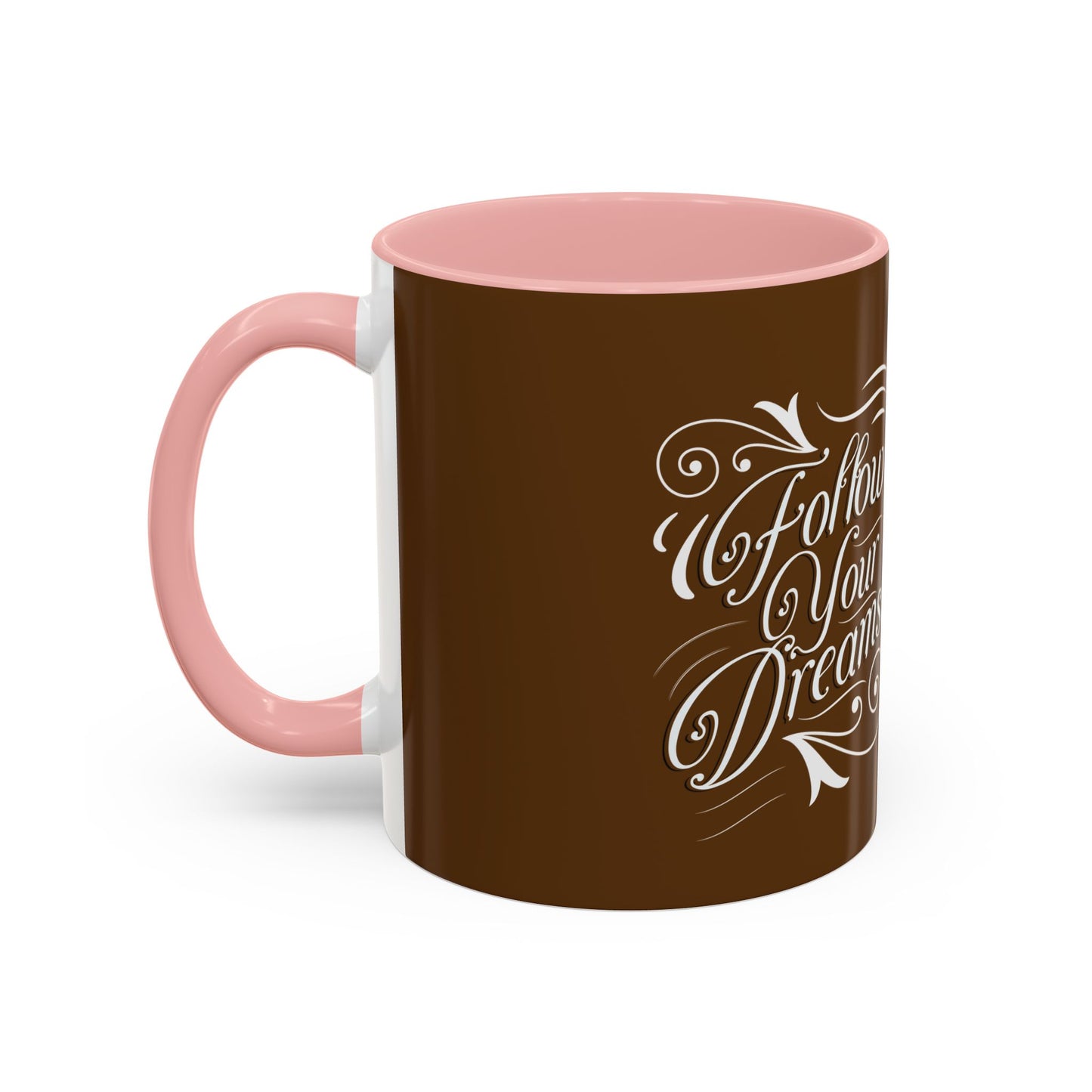 Inspirational Follow Your Dreams Coffee Mug - Motivational Accent Mug for Dreamers and Coffee Lovers