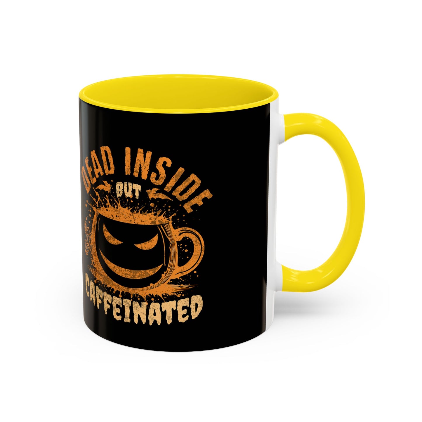 Caffeinated Humor Coffee Mug - 'Dead Inside but Caffeinated' - Perfect Gift for Coffee Lovers