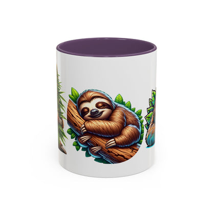 Charming Sloth Accent Coffee Mug – Perfect Gift for Nature Lovers