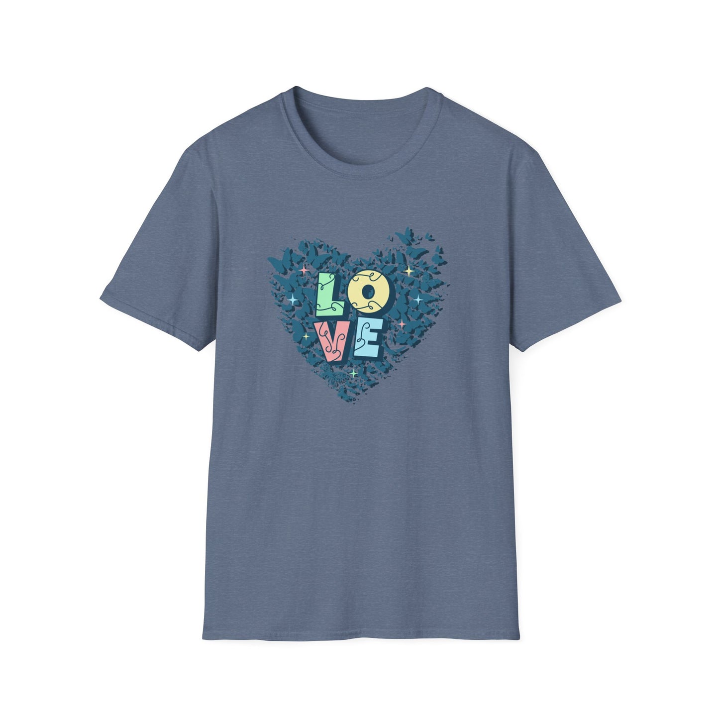 Love Heart Unisex Softstyle T-Shirt - Eco-Friendly Casual Wear