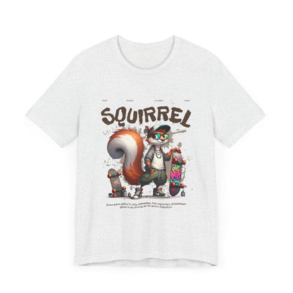 Cool Squirrel Graphic Tee for Skateboard Enthusiasts