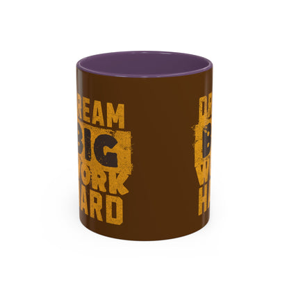 Motivational Coffee Mug - "Dream Big, Work Hard" - Perfect for Daily Inspiration