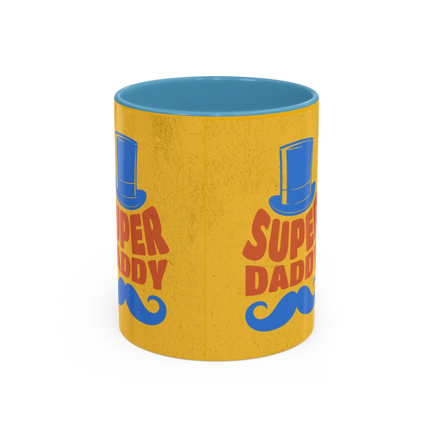 Super Daddy Accent Coffee Mug - Fun Gift for Father's Day