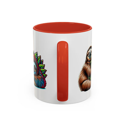 Charming Sloth Accent Coffee Mug – Perfect Gift for Nature Lovers