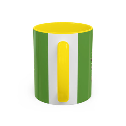 Coffee Is My Daily Energy Mug - Fun Green Accent Coffee Cup for Coffee Lovers