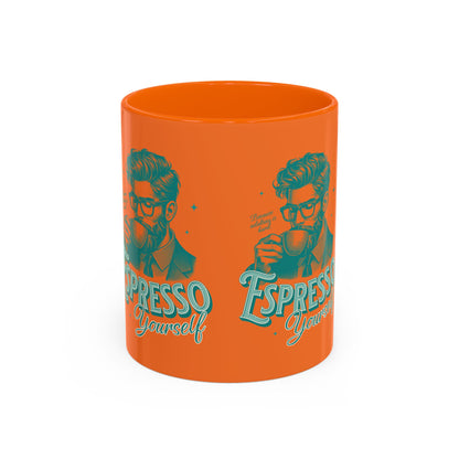 Retro Espresso Yourself Coffee Mug - Vibrant 11oz & 15oz