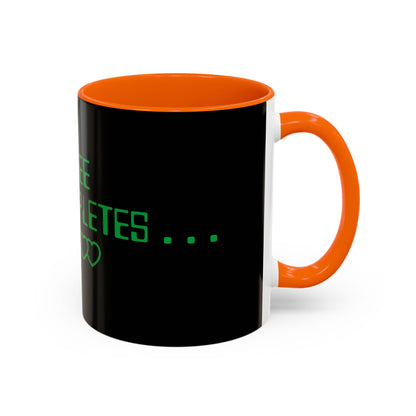 Coffee Completes Me Mug - Black Accent Coffee Cup for Coffee Lovers