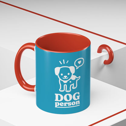 Dog Person Accent Coffee Mug - Perfect Gift for Dog Lovers, 11 & 15oz