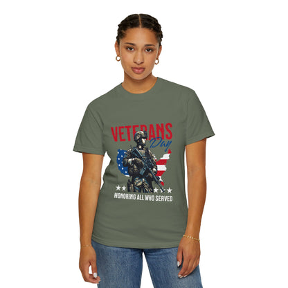 Veterans Day Unisex Garment-Dyed T-Shirt – Honoring All Who Served