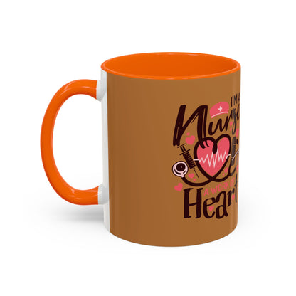 Nurse Heart Accent Coffee Mug - Perfect Gift for Healthcare Heroes