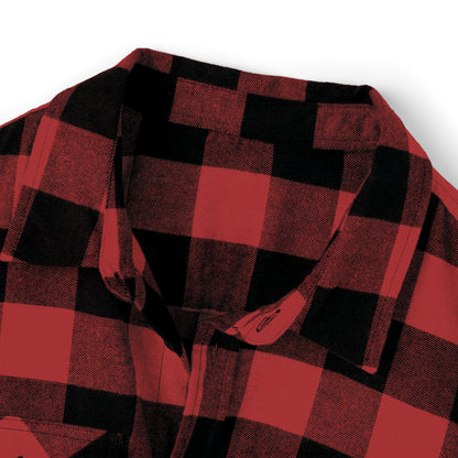 Unisex Flannel Shirt - Cozy Black and White Checkered Style for All Seasons