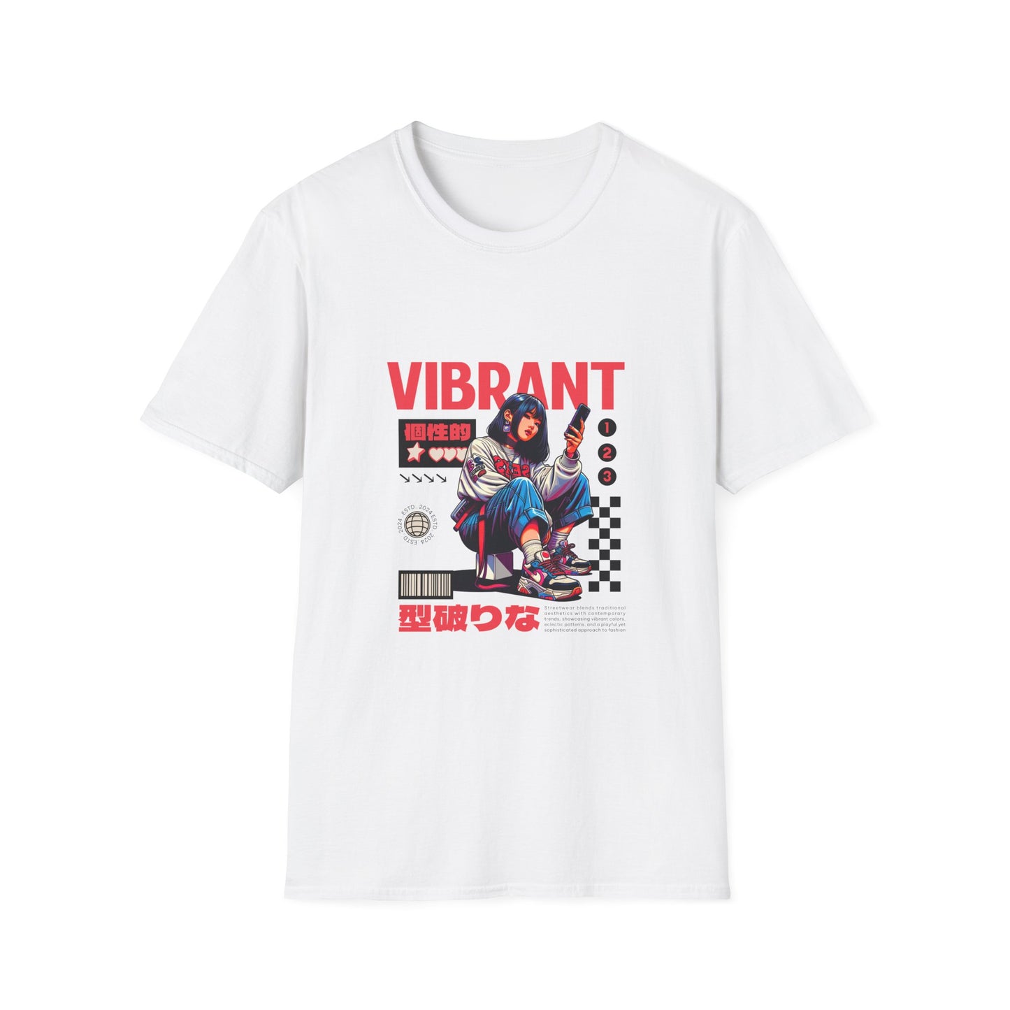 Vibrant Unisex Softstyle T-Shirt - Graphic Tee for Artistic Souls