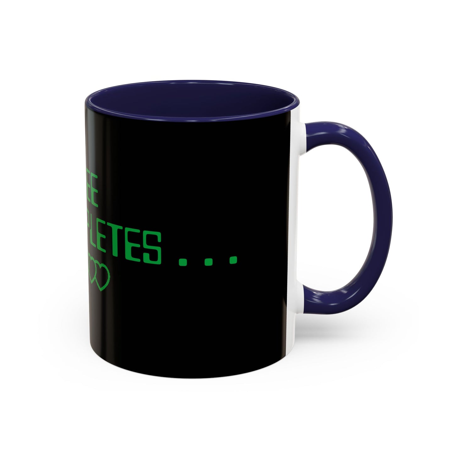 Coffee Completes Me Mug - Black Accent Coffee Cup for Coffee Lovers