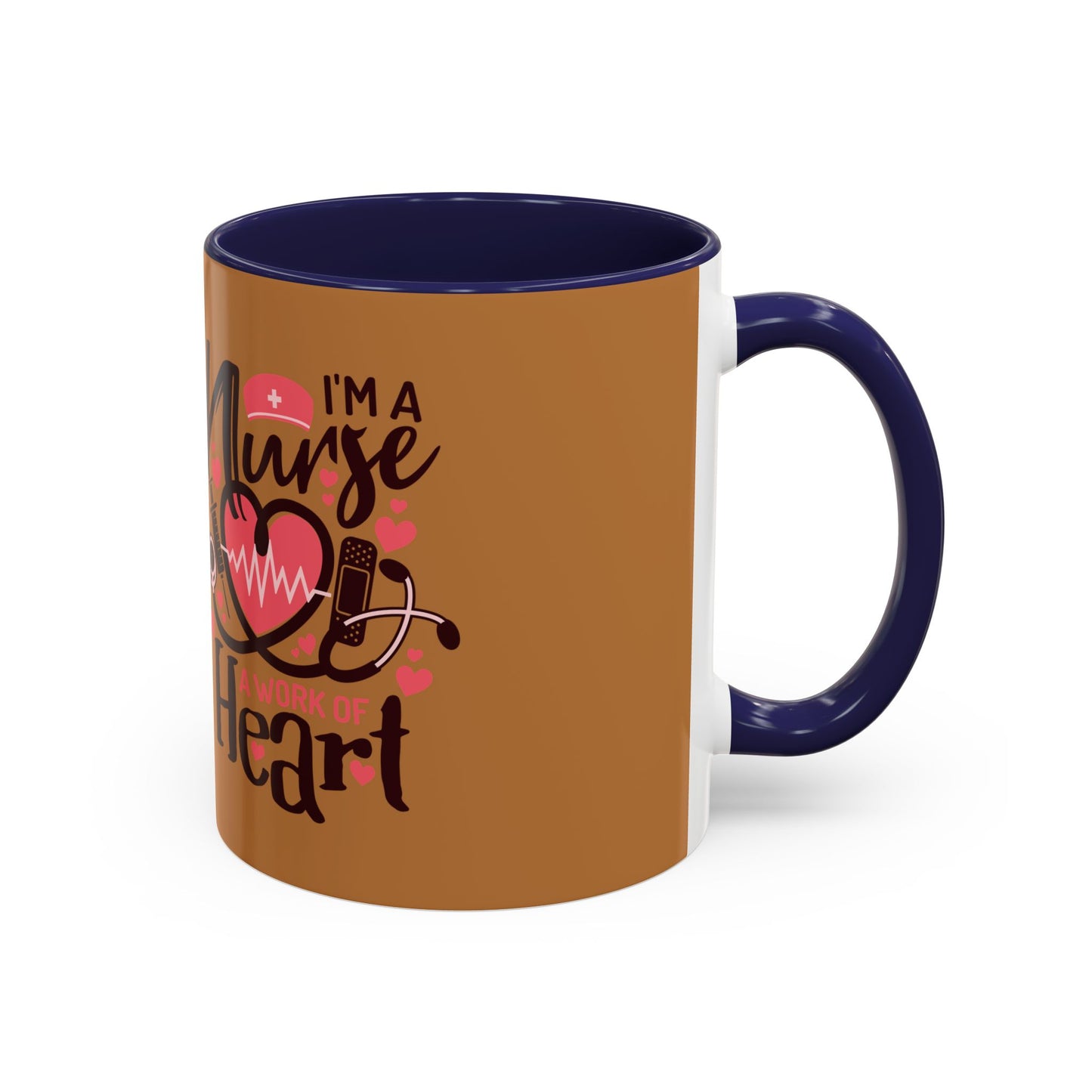 Nurse Heart Accent Coffee Mug - Perfect Gift for Healthcare Heroes