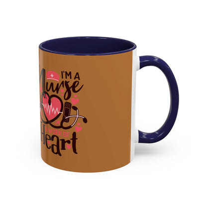 Nurse Heart Accent Coffee Mug - Perfect Gift for Healthcare Heroes