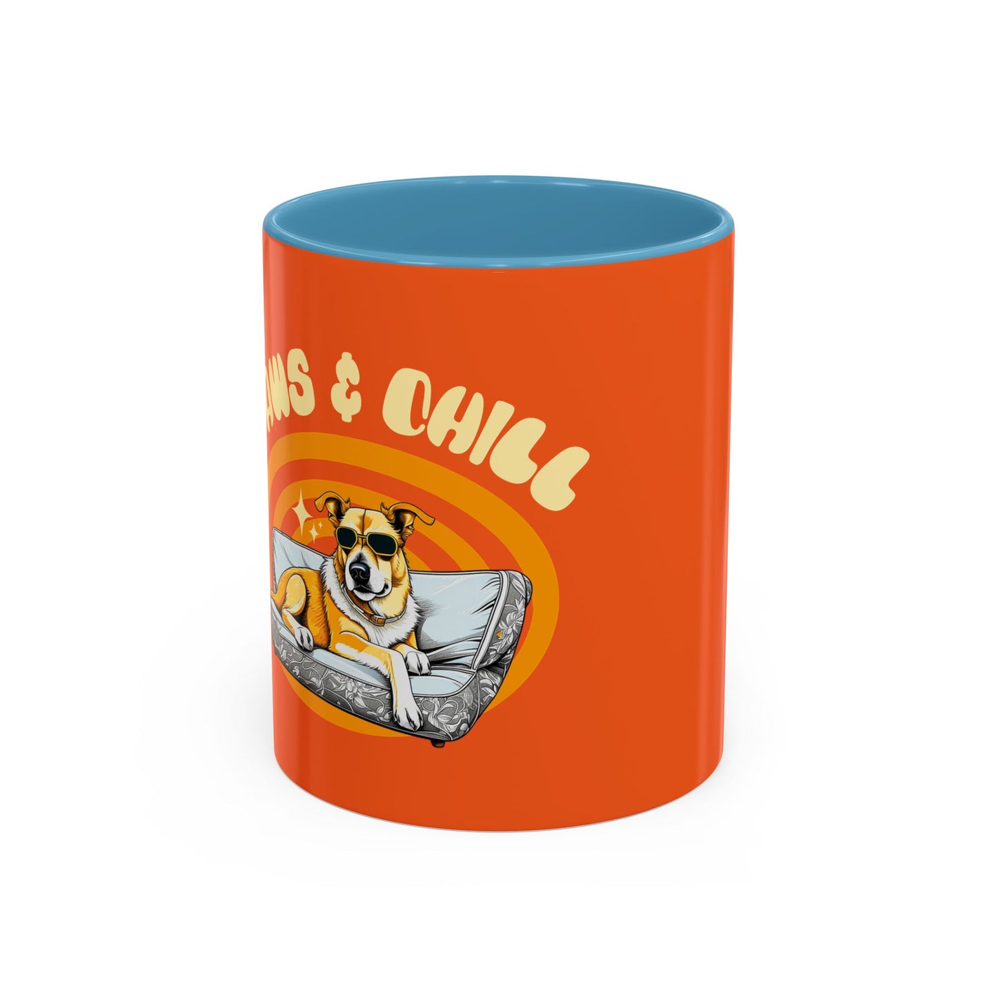 Chill Vibes Coffee Mug - Retro Dog Design