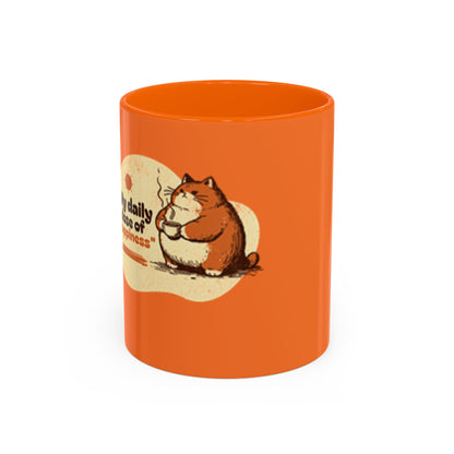 Daily Dose of Cuteness Coffee Mug - 11oz & 15oz - Perfect for Cat Lovers