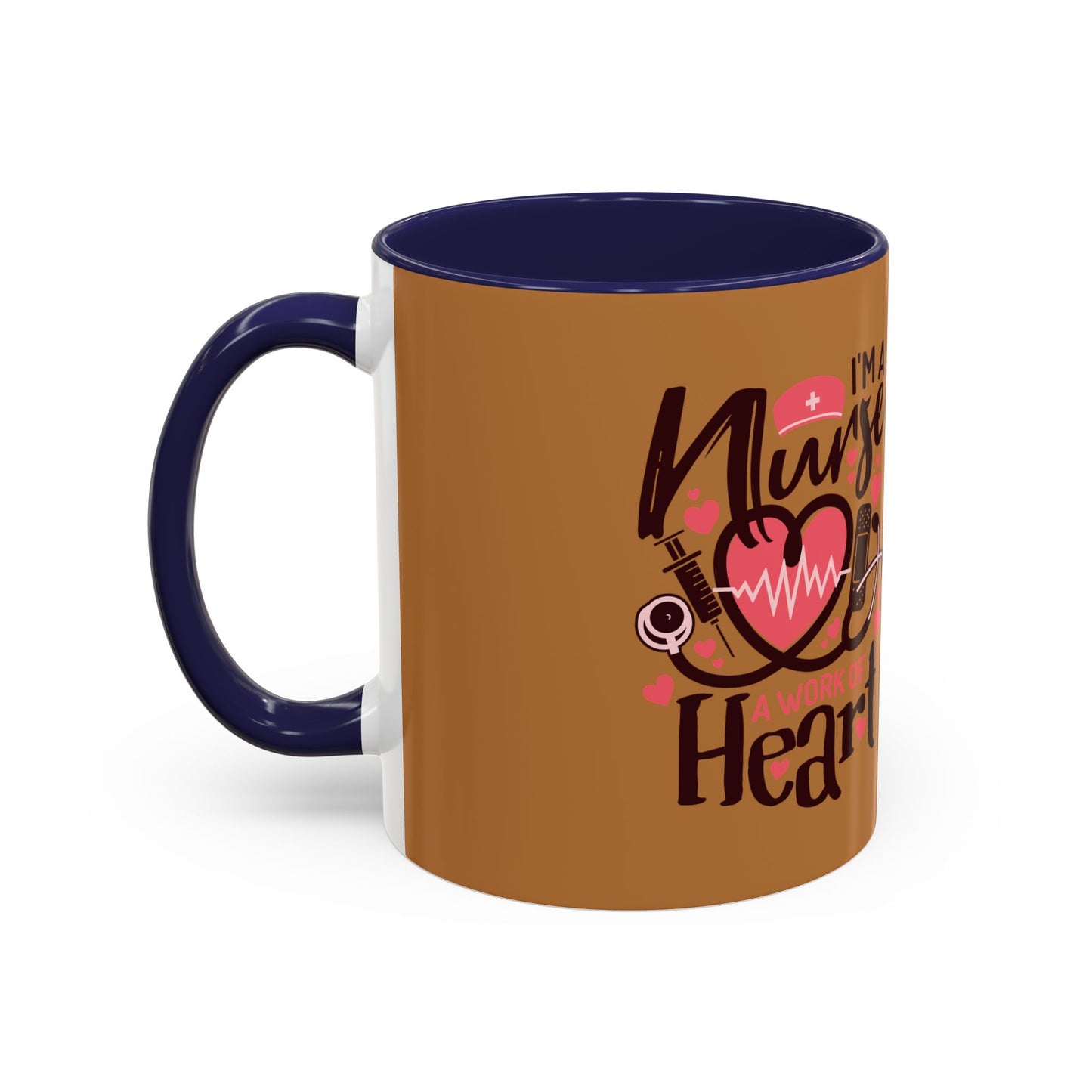 Nurse Heart Accent Coffee Mug - Perfect Gift for Healthcare Heroes